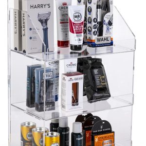 Countertop 3 tier clear acrylic merchandising display