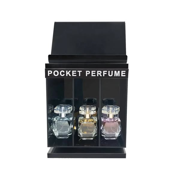 Rotating retail store acrylic perfume display stand