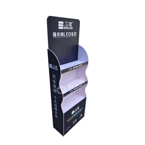 Floor standing supermarkets retail store drug store oil station PVC merchandising display rack